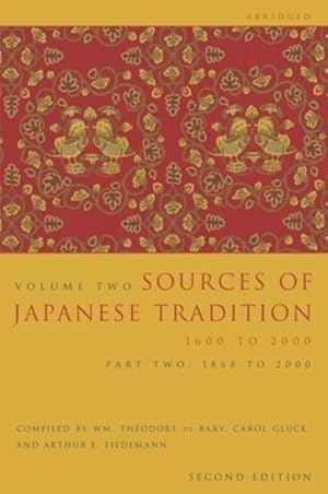 Imagen del vendedor de Sources of Japanese Tradition : 1600 to 2000 a la venta por GreatBookPrices