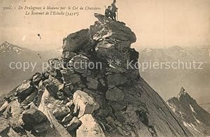 Postkarte Carte Postale 73535103 Bergsteigen Klettern De Pralognan a Modane Col de Chavieres Somm...