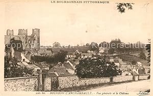 Bild des Verkufers fr Postkarte Carte Postale 13539389 Bourbon-l Archambault Vue gnrale et ruines du chteau Bourbon-l Archa zum Verkauf von Versandhandel Boeger