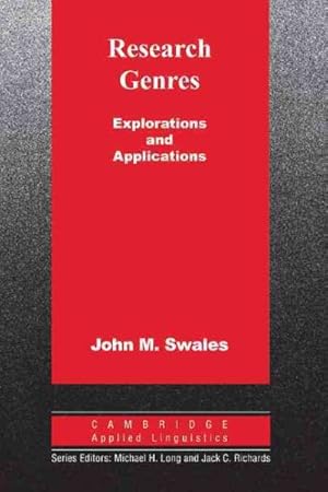 Immagine del venditore per Research Genres : Explorations and Applications venduto da GreatBookPrices
