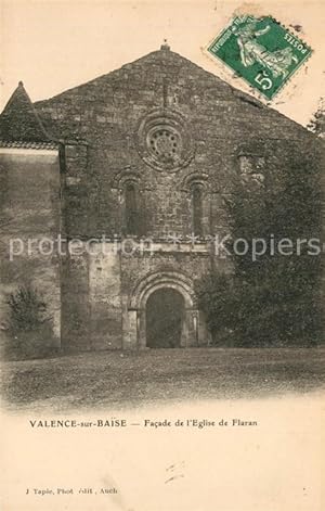 Seller image for Postkarte Carte Postale 13537373 Valence-sur-Baise Facade de l Eglise de Flaran Valence-sur-Baise for sale by Versandhandel Boeger