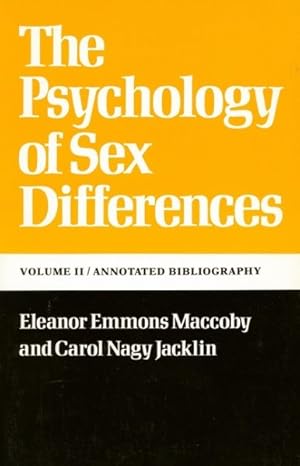 Imagen del vendedor de Psychology of Sex Differences a la venta por GreatBookPrices