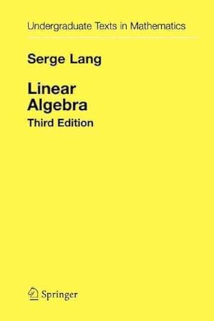 Imagen del vendedor de Linear Algebra a la venta por GreatBookPrices