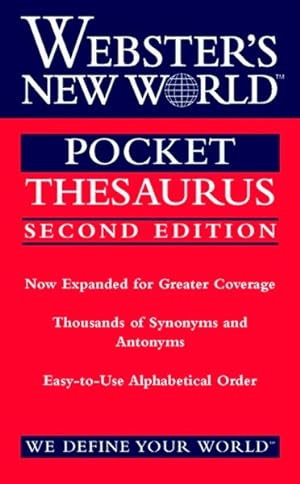 Imagen del vendedor de Webster's New World Pocket Thesaurus a la venta por GreatBookPrices
