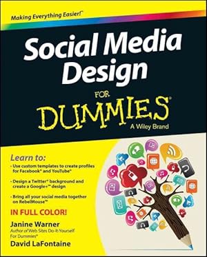 Imagen del vendedor de Social Media Design for Dummies a la venta por GreatBookPrices