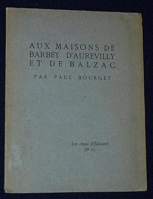 Aux Maisons de Barbey d'Aurevilly et de Balzac