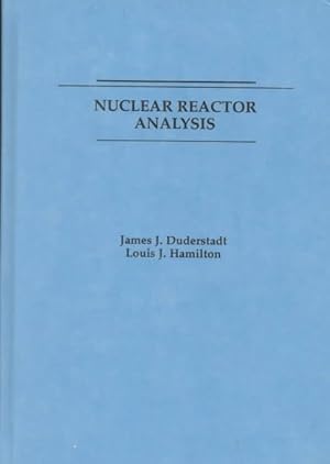 Immagine del venditore per Nuclear Reactor Analysis venduto da GreatBookPrices
