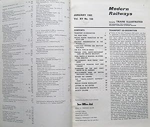Modern Railways. January 1962. Vol. XV No. 160