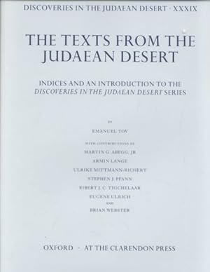 Seller image for Texts from the Judaean Desert, Indices and an Introduction to the Discoveries in the Judaean Desert : Indices and an Introduction to the Discoveries in the Judaean Desert Series for sale by GreatBookPrices