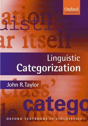 Immagine del venditore per Linguistic Categorization venduto da GreatBookPrices