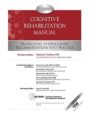 Seller image for Cognitive Rehabilitation Manual for sale by GreatBookPrices