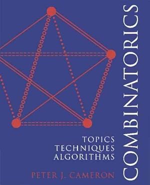 Immagine del venditore per Combinatorics : Topics, Techniques, Algorithms venduto da GreatBookPrices