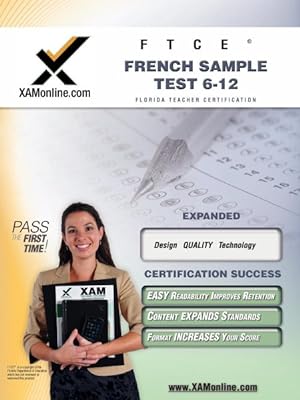 Imagen del vendedor de FTCE French Sample Test 6-12 : Teacher Certification Exam a la venta por GreatBookPrices