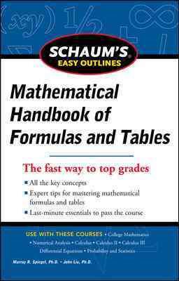 Seller image for Mathematical Handbook of Formulas and Tables for sale by GreatBookPrices