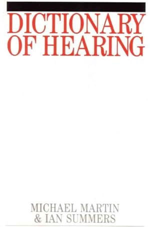 Immagine del venditore per Dictionary of Hearing venduto da GreatBookPrices