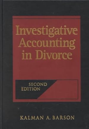 Seller image for Investigative Accounting in Divorce for sale by GreatBookPrices