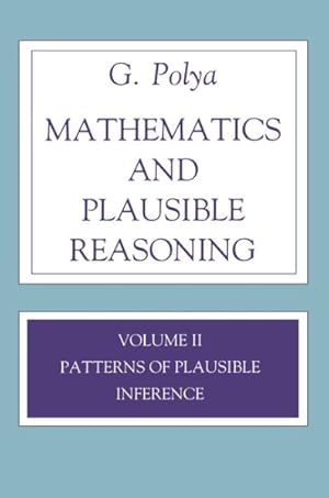 Image du vendeur pour Patterns of Plausible Inference mis en vente par GreatBookPrices