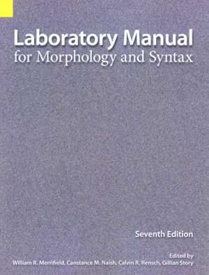 Seller image for Laboratory Manual for Morphology & Syntax for sale by GreatBookPrices