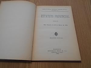 Imagen del vendedor de Estatuto provincial. Aprobado por Real decreto de 20 de marzo de 1925. Edicin oficial. a la venta por Librera Camino Bulnes