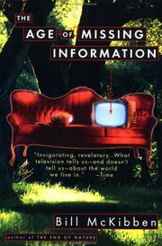 Seller image for The Age of Missing Information (Plume) for sale by Brockett Designs