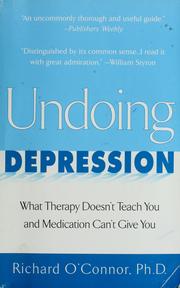 Imagen del vendedor de Undoing Depression: What Therapy Doesn't Teach You and Medication Can't Give You a la venta por Brockett Designs