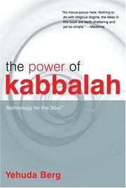 Seller image for The Power of Kabbalah: Technology for the Soul for sale by Brockett Designs