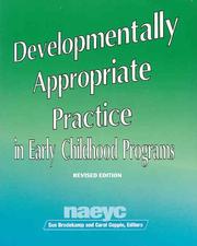 Seller image for Developmentally Appropriate Practice in Early Childhood Programs (N.A.E.Y.C. Ser for sale by Brockett Designs