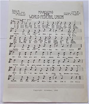 Seller image for Marching for World Federal Union (1969) (Sheet Music) for sale by Bloomsbury Books