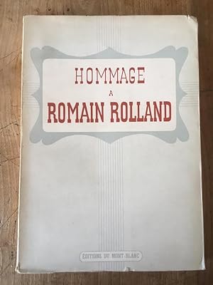 Seller image for Hommage  Romain Rolland for sale by Librairie des Possibles