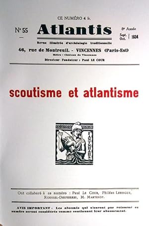 Revue Atlantis N°055 / 1934 / Scoutisme et Atlantisme / REIMPRESSION en facsimilé