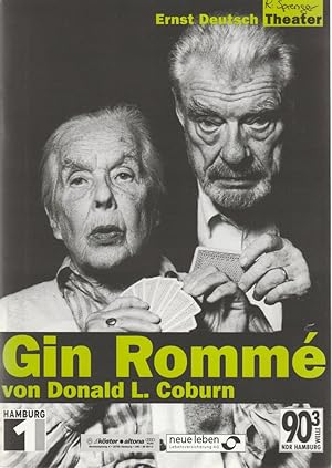 Seller image for Programmheft GIN ROMME von Donald L. Coburn. Premiere 7. Juni 2001 Spielzeit 2000 / 2001 for sale by Programmhefte24 Schauspiel und Musiktheater der letzten 150 Jahre