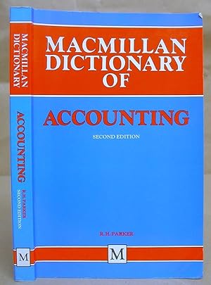 Bild des Verkufers fr Macmillan Dictionary Of Accounting - Second Edition zum Verkauf von Eastleach Books