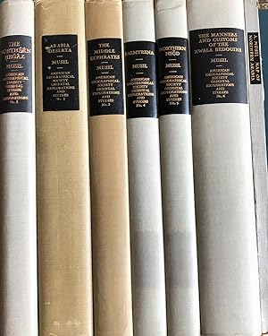 Seller image for Oriental Explorations and Studies: The Northern Hegaz + Arabia Deserta + The Middle Euphrates + Palmyrena + Northern Negd + The Manners and Customs of the Rwala Bedouins. SIX VOLUMES + MAPS SLIP-CASE. for sale by FOLIOS LIMITED