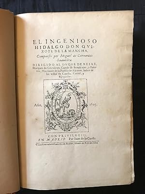 Seller image for El ingenioso hidalgo Don Quijotte de la Mancha [Don Quixote] for sale by Symonds Rare Books Ltd