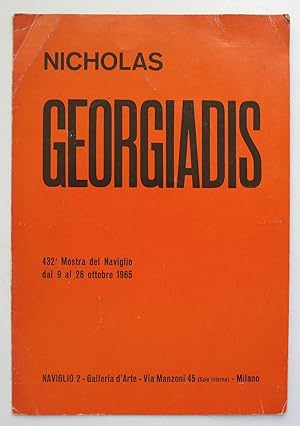 Image du vendeur pour Nicholas Georgiadis. 432a Mostra del Naviglio dal 9 al 28 ottobre 1965. mis en vente par Roe and Moore