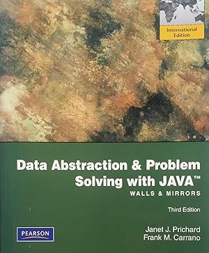 Seller image for Data Abstraction and Problem Solving with Java: Walls and Mirrors: International Edition for sale by PKRD