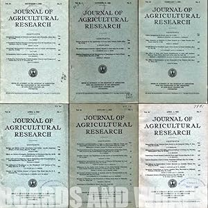 Journal of Agricultural Research 43 Volumes