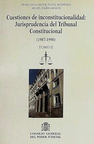 Bild des Verkufers fr Cuestiones de inconstitucionalidad: Jurisprudencia del Tribunal Constitucional (1987-1990). Tomo II zum Verkauf von LibroUsado | TikBooks