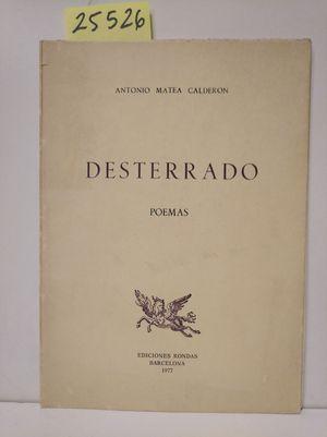 Immagine del venditore per DESTERRADO venduto da Librera Circus