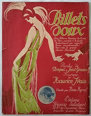 Billets Doux. Fox-Trot Paroles de Briquet et Saint-Granier, Musique de Maurice Yvain