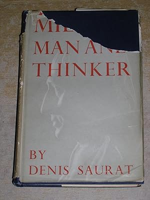 Milton: Man And Thinker