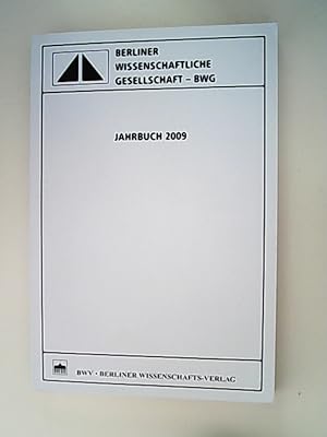 Immagine del venditore per Berliner Wissenschaftliche Gesellschaft : Jahrbuch 2009 venduto da Antiquariat Bookfarm