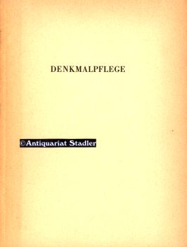 Denkmalpflege. Introduction Virgile Moine. Sonderdruck aus: Berner Zeitschrift für Geschichte und...