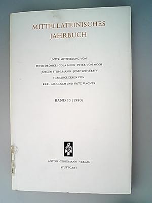 Mittellateinisches Jahrbuch. Band 15. (1980).