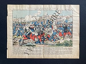 BATAILLE DE GRAVELOTTE (16 AOUT 1870)-EPISODE: LES CHARGES DE CAVALERIE-IMAGERIE D'EPINAL PELLERIN