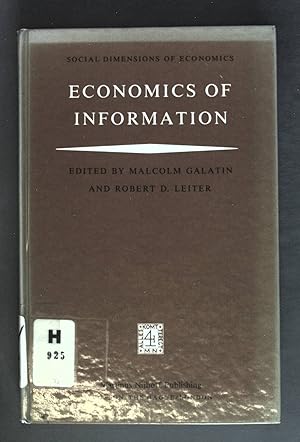 Seller image for Economics of Information. Social Dimensions of Economics for sale by books4less (Versandantiquariat Petra Gros GmbH & Co. KG)