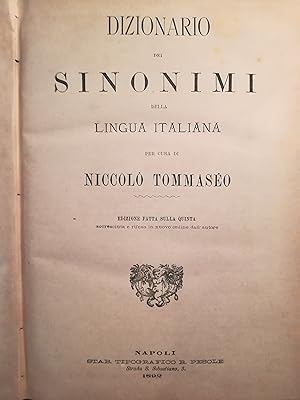 Dizionario dei sinonimi della lingua italiana.