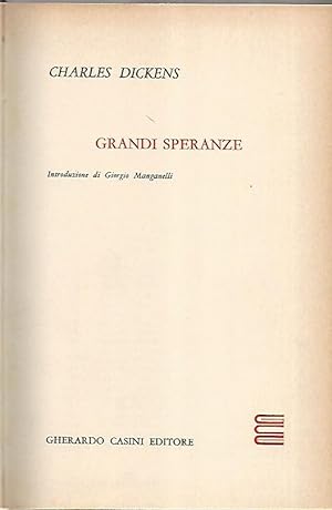 Seller image for Grandi speranze for sale by librisaggi