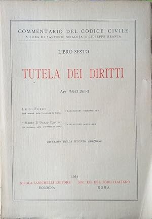 Seller image for Libro Sesto: Tutela dei Diritti, art. 2643-2696 for sale by librisaggi