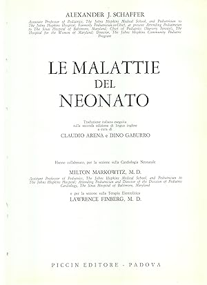 Seller image for Le malattie del neonato for sale by librisaggi